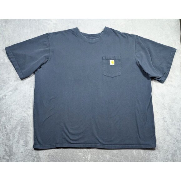Carhartt Other - Carhartt T Shirt Mens 4XL Blue Loose Fit Barn Chore Rugged Tuff Work